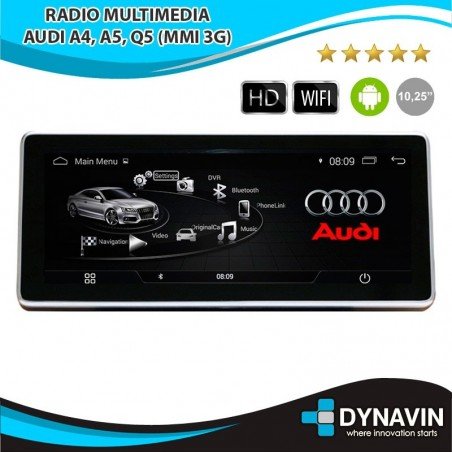 AUDI A4, A5, Q5 (MMI 3G) - ANDROID 10,25"