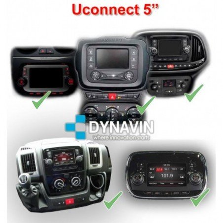 INTERFACE MULTIMEDIA para ALFA ROMEO, FIAT, JEEP, DODGE UCONNECT 5