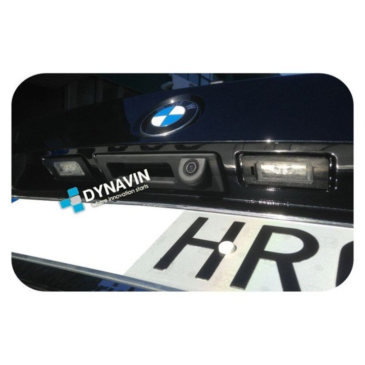 Cámara Trasera BMW110 con líneas guía para maneta de apertura de maletero para BMW SERIE 1 F20, SERIE 3 F30, SERIE 5 F10...