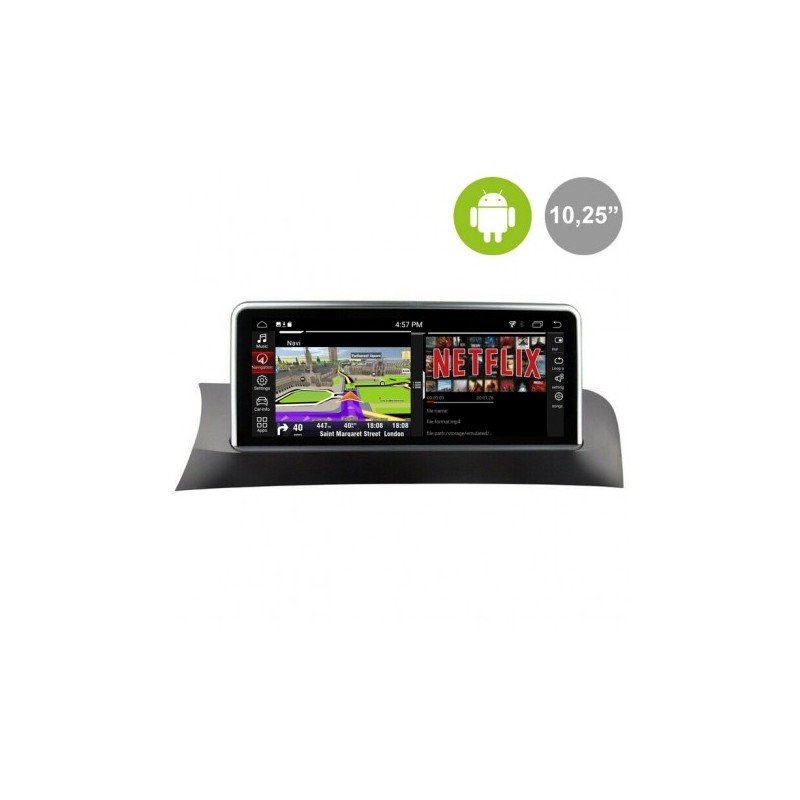 Pantalla Android 10´8" para BMW X3 F25, BMW X4 F26 (+2014) NBT