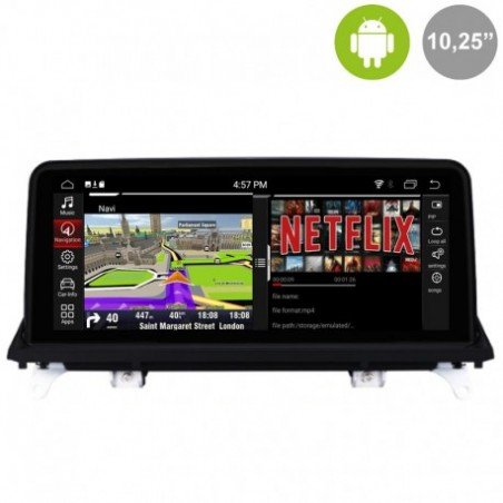 Pantalla Android 10´8 para BMW X5 E70, BMW X6 E71/E72 (+2007) CCC