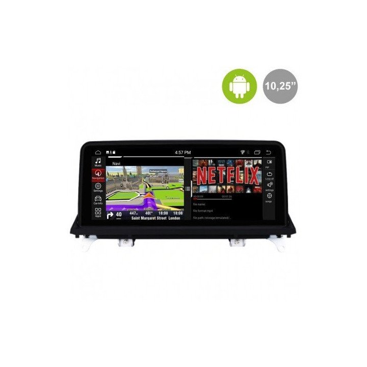 Pantalla Android 10´8 para BMW X5 E70, BMW X6 E71/E72 (+2007) CCC