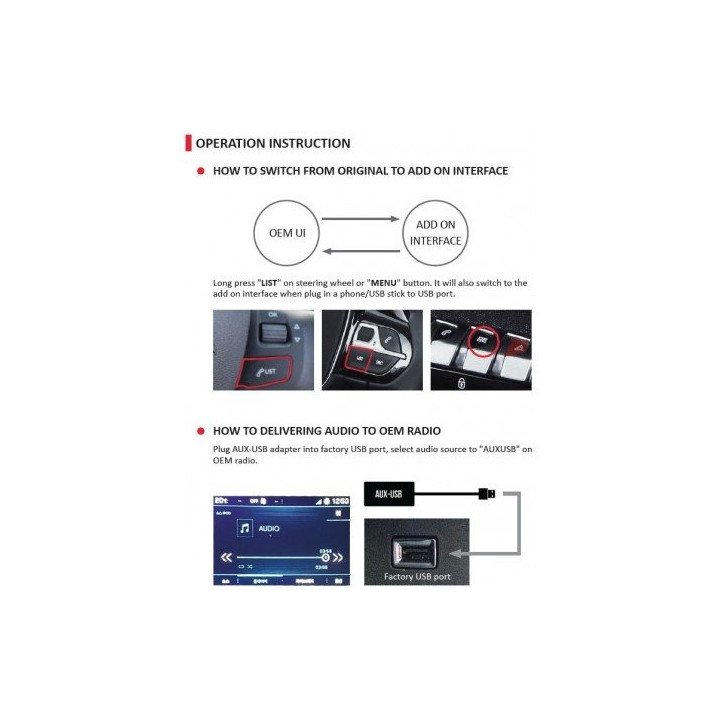 Pantalla para PEUGEOT NAC, CITROEN NAC, OPEL NAC... + CAMARA TRASERA, CAMARA DELANTERA