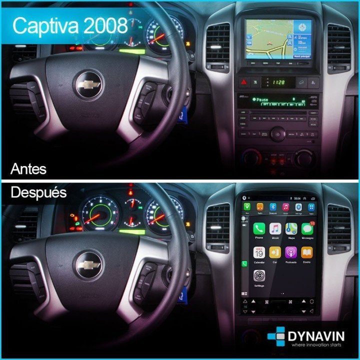 Pantalla Android para CHEVROLET CAPTIVA (2008-2012)