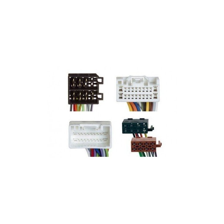 Conjunto conectores ISO-OEM Mitsubishi, Peugeot, Citröen