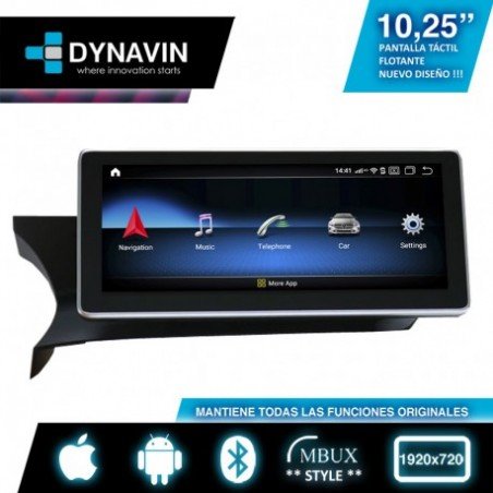 ANDROID 10,25" para MERCEDES CLASE C W204 (+06/2011)