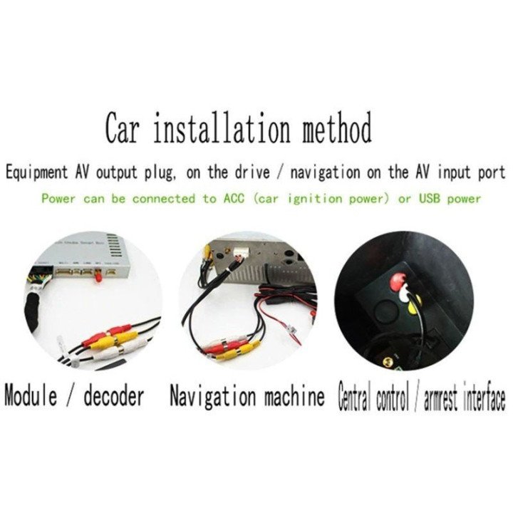 APPLE CAR PLAY UNIVERSAL. CONEXION RCA CONTROL JOYSTICK "IDRIVE"