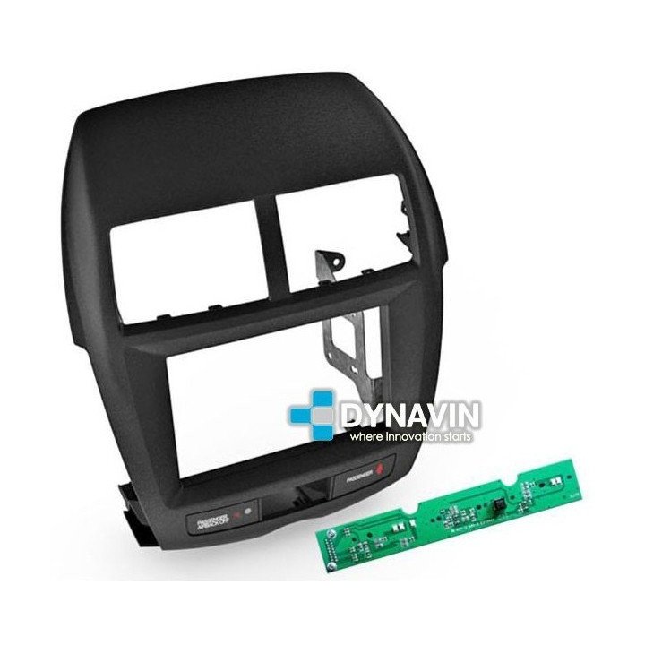 MITSUBISHI ASX, PEUGEOT 4008, CITROEN C4 AIRCROSS - SOPORTE CON MARCO ADAPTADOR 2DIN