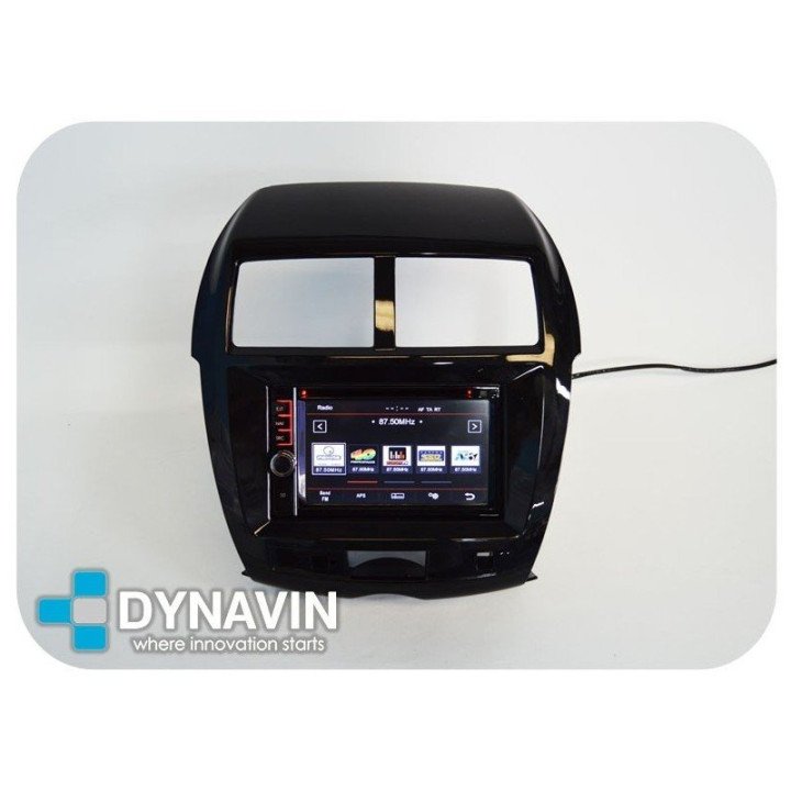 MITSUBISHI ASX, PEUGEOT 4008, CITROEN C4 AIRCROSS - SOPORTE CON MARCO ADAPTADOR 2DIN