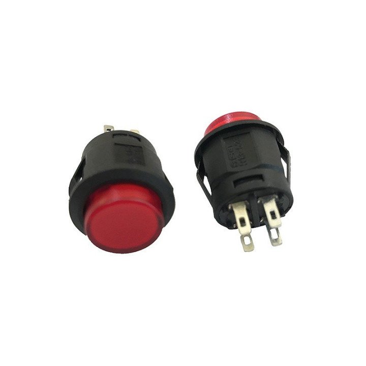 Comprar Interruptor pulsador ON-OFF 12V iluminado rojo en tamscaraudio.es