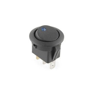 Comprar Interruptor ON-OFF 12V 16 Amp. Negro con led azul en tamscaraudio.es