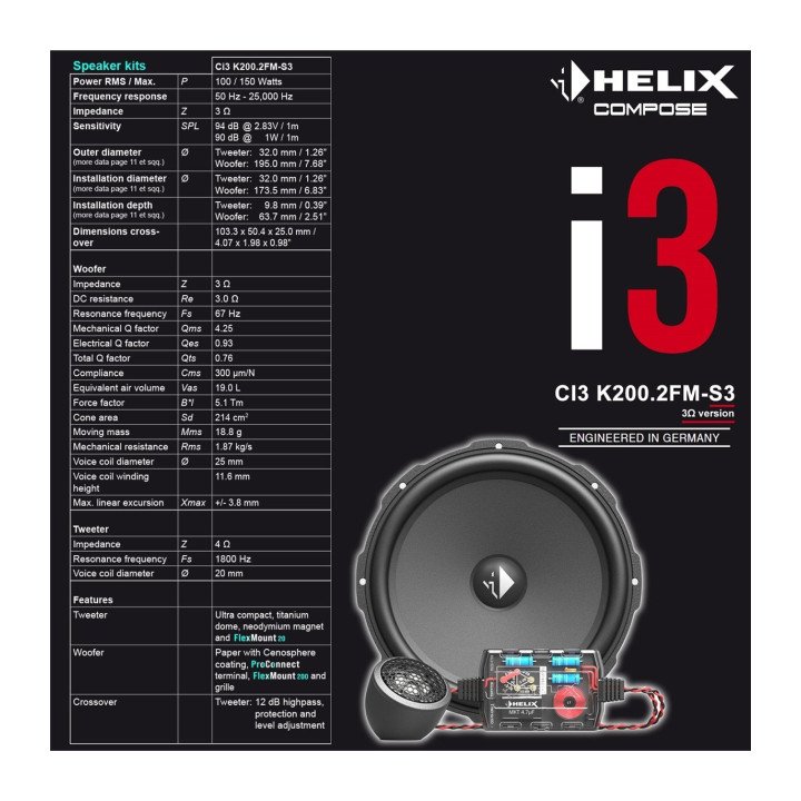 Comprar HELIX Ci3 K200.2FM-S3