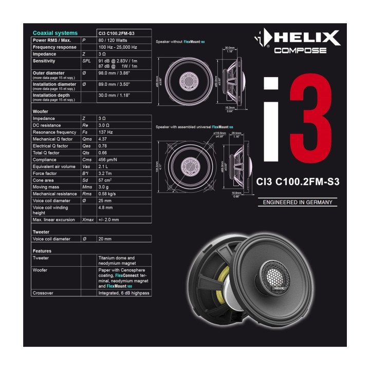 Comprar HELIX Ci3 C100.2FM-S3
