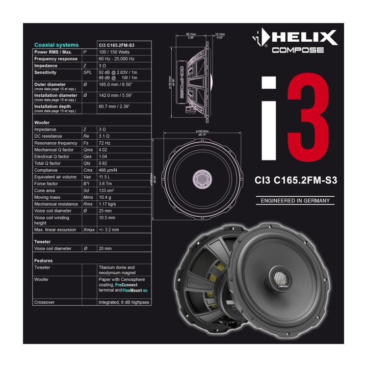 Comprar HELIX Ci3 C165.2FM-S3