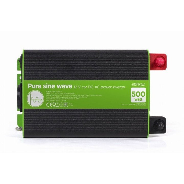 COMPRAR  ENERGENIE INVESOR DE CORRIENTE 12V - 220 VAC PURE SINE WAVE 500 amp