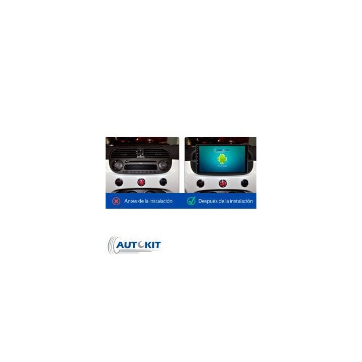 FIAT 500, FIAT 500C (+2007) NEGRO | Autokit