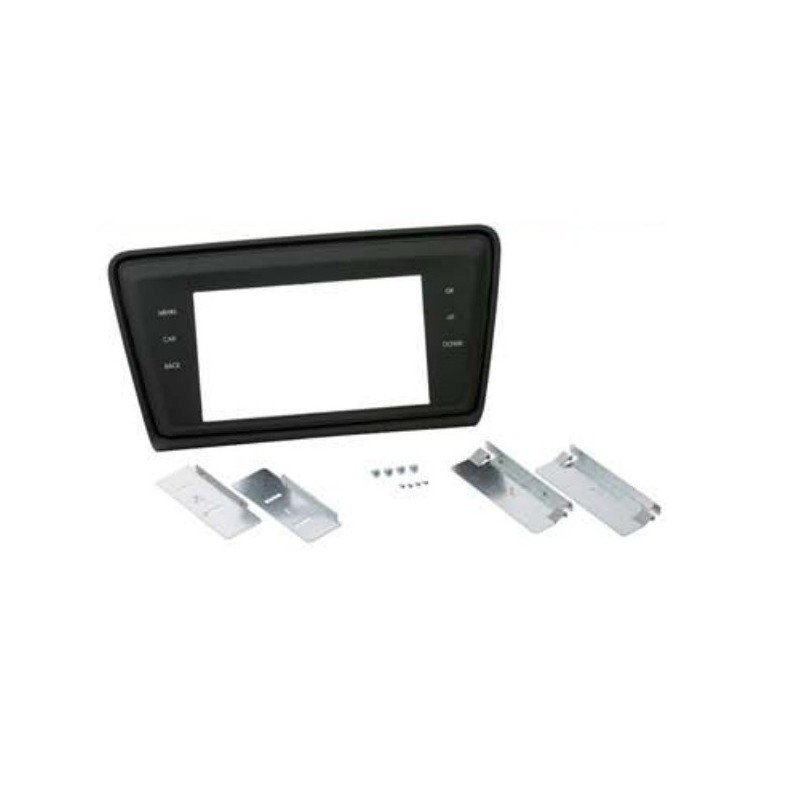 Soporte auto-radio doble DIN Skoda