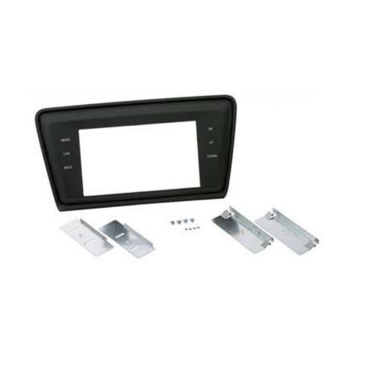 Soporte auto-radio doble DIN Skoda