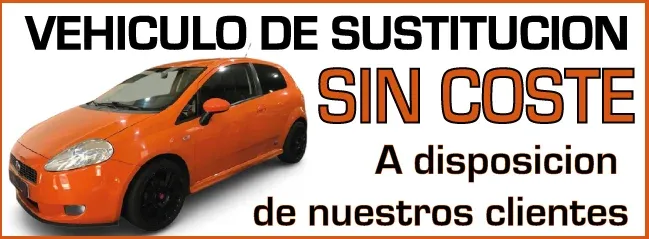 Vehículo de sustitución sin coste a disposición de nuestros clientes